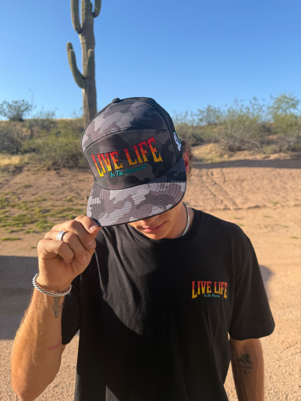 Live Life in the Moment Embroidered Hydro Hat