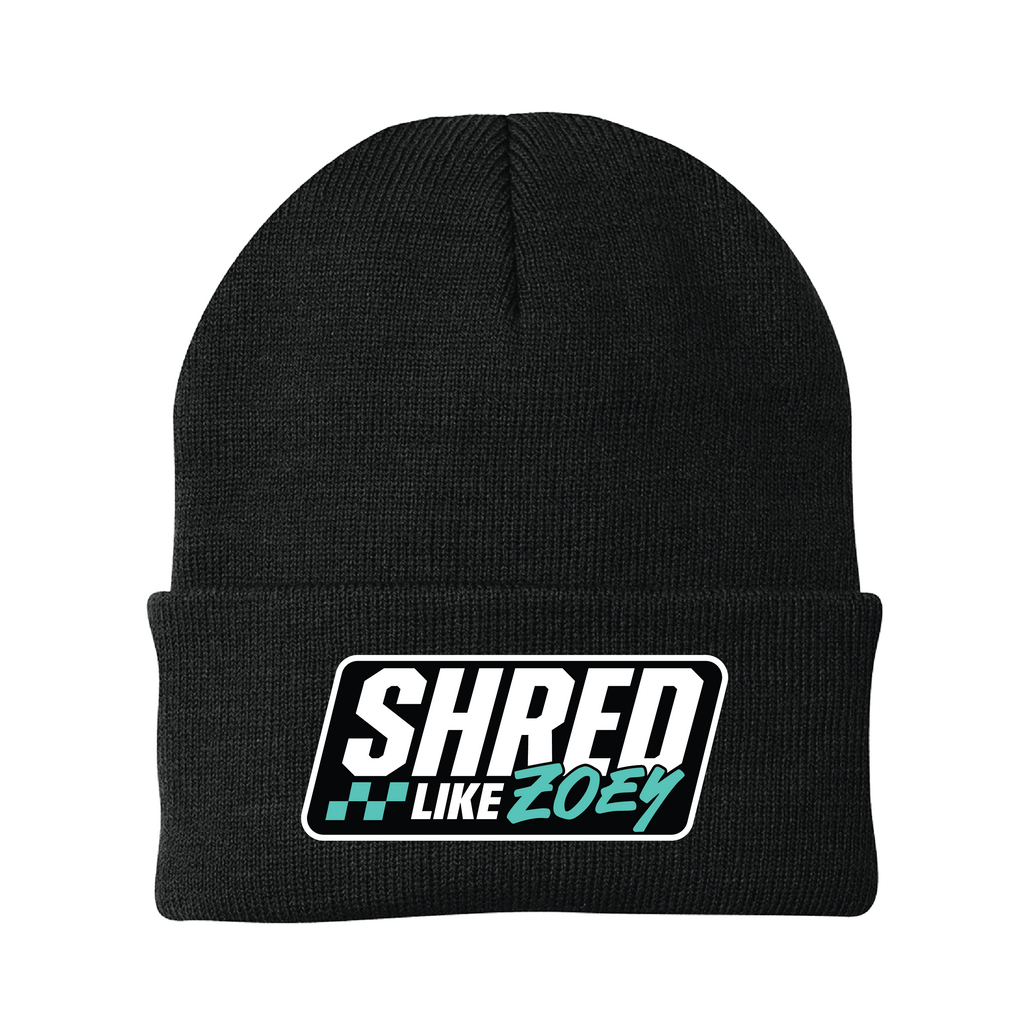 Patch Beanie - Black/Teal