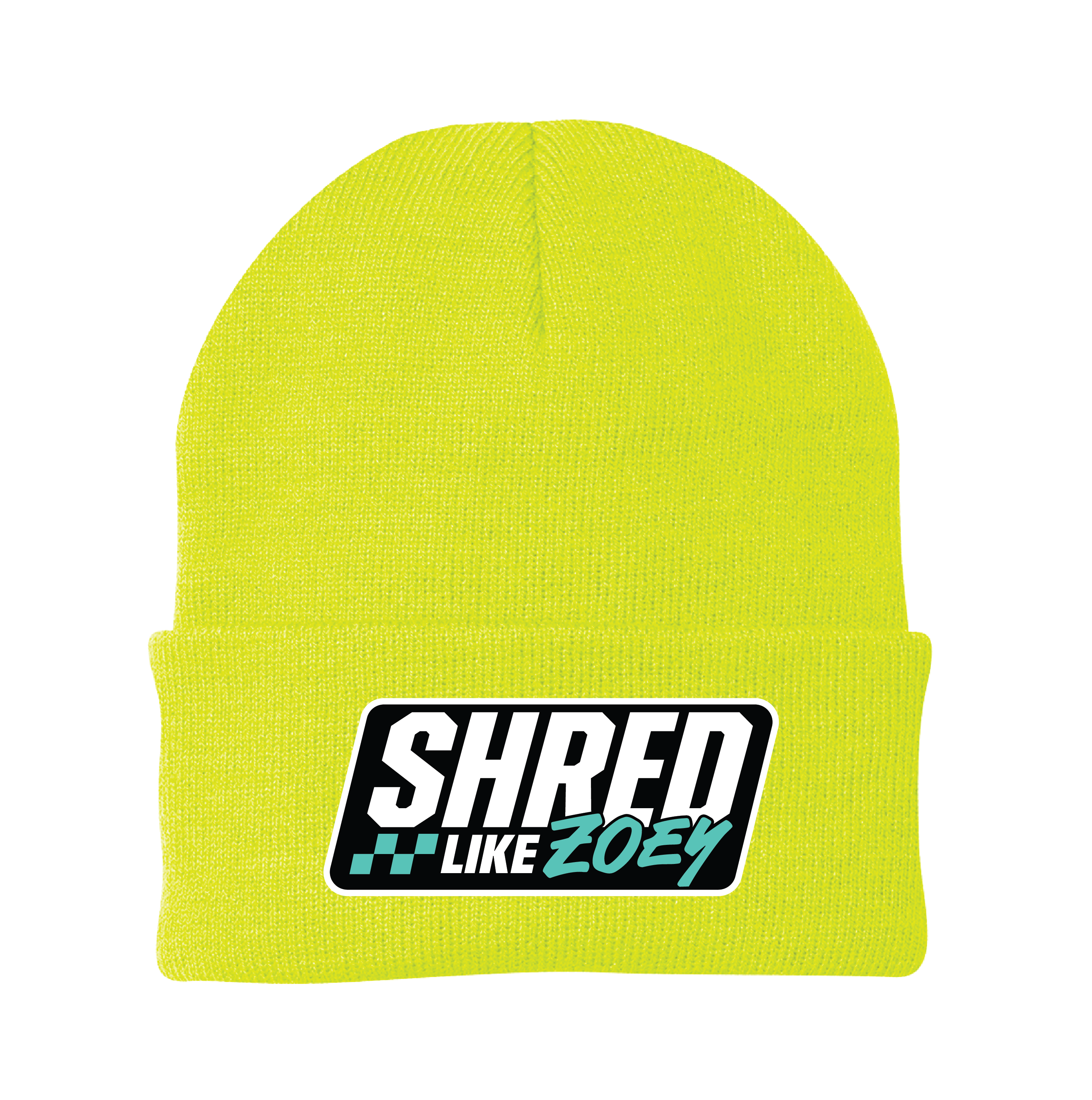 Patch Beanie - Black/Teal
