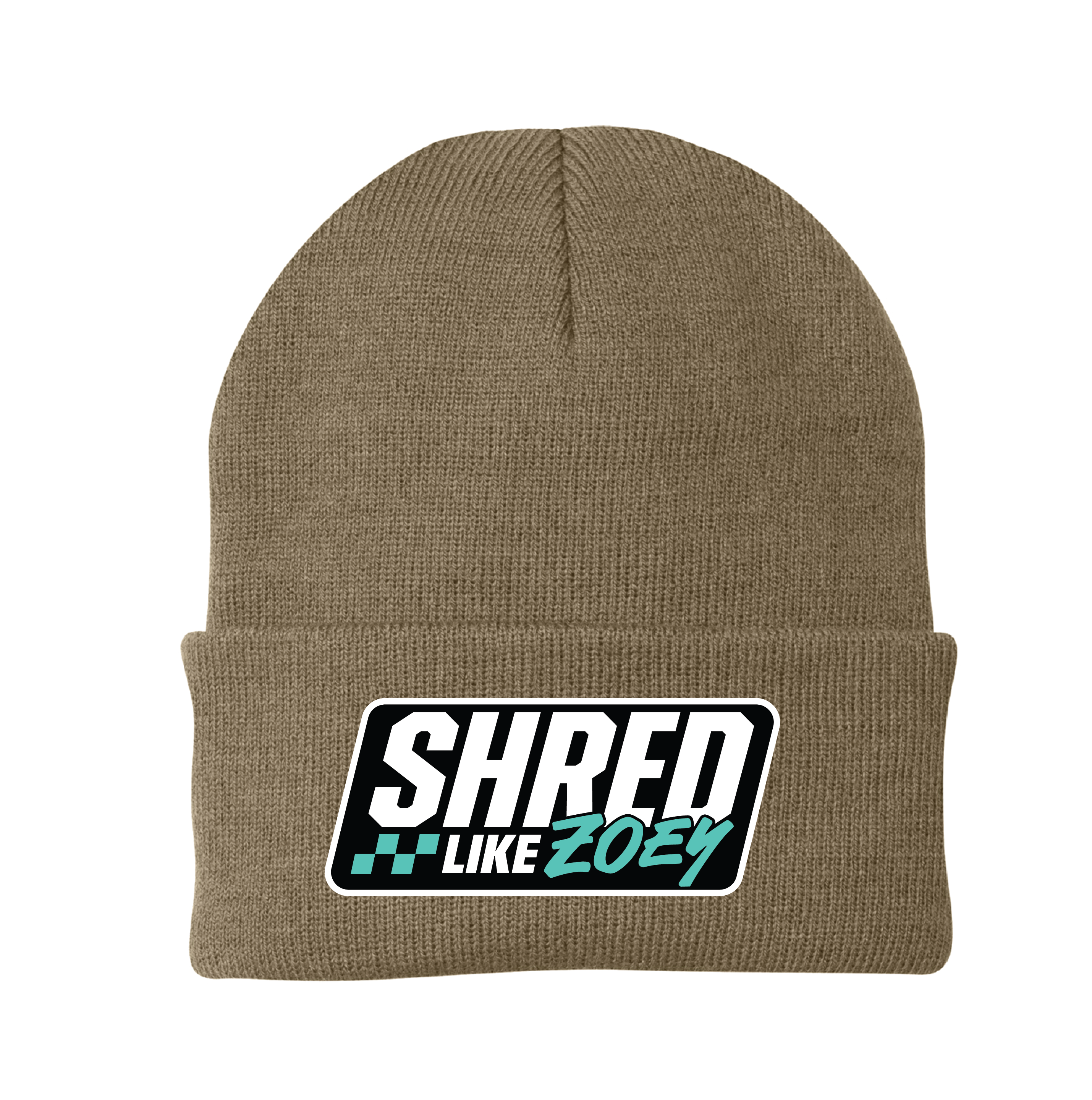 Patch Beanie - Black/Teal
