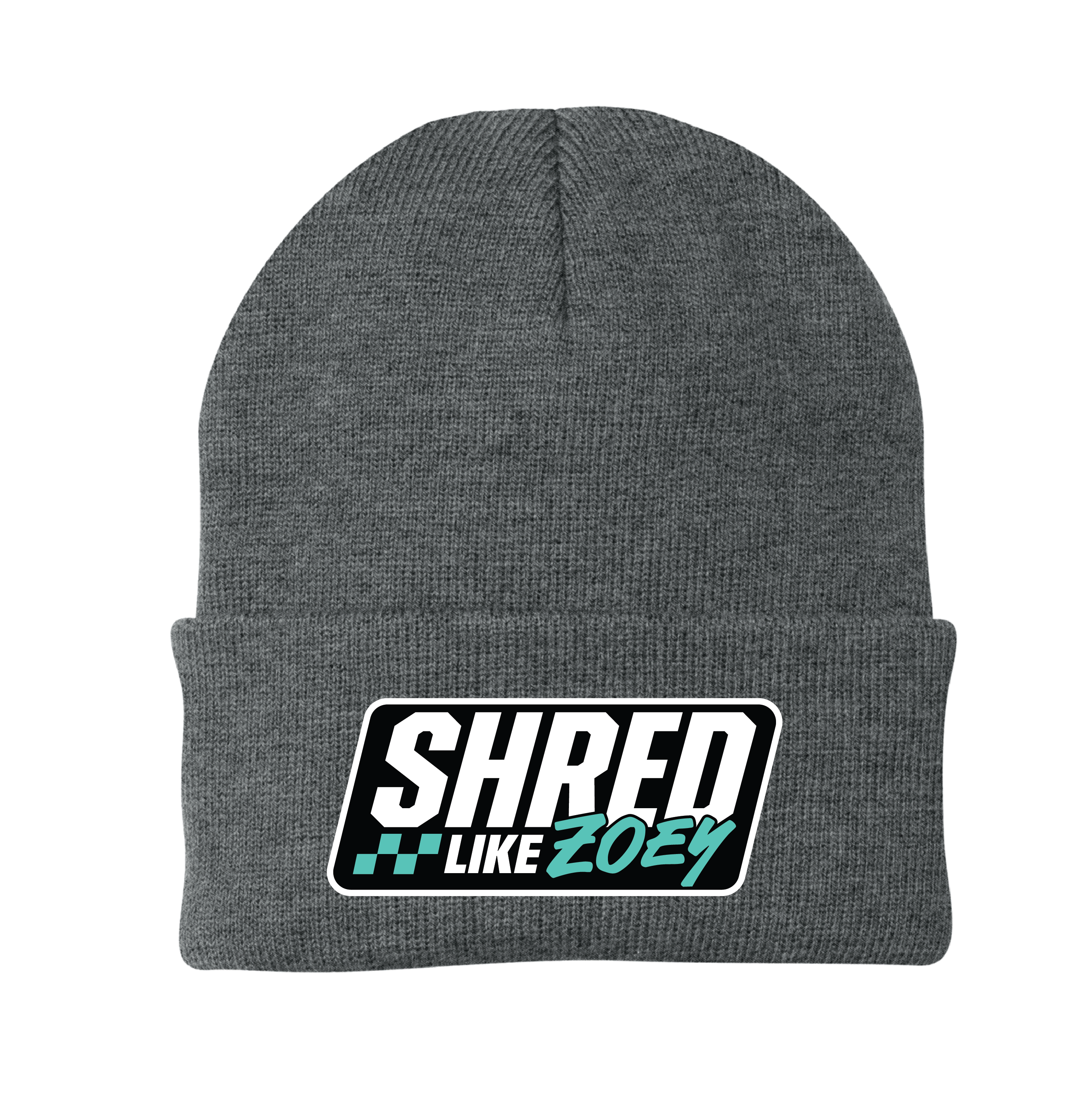 Patch Beanie - Black/Teal