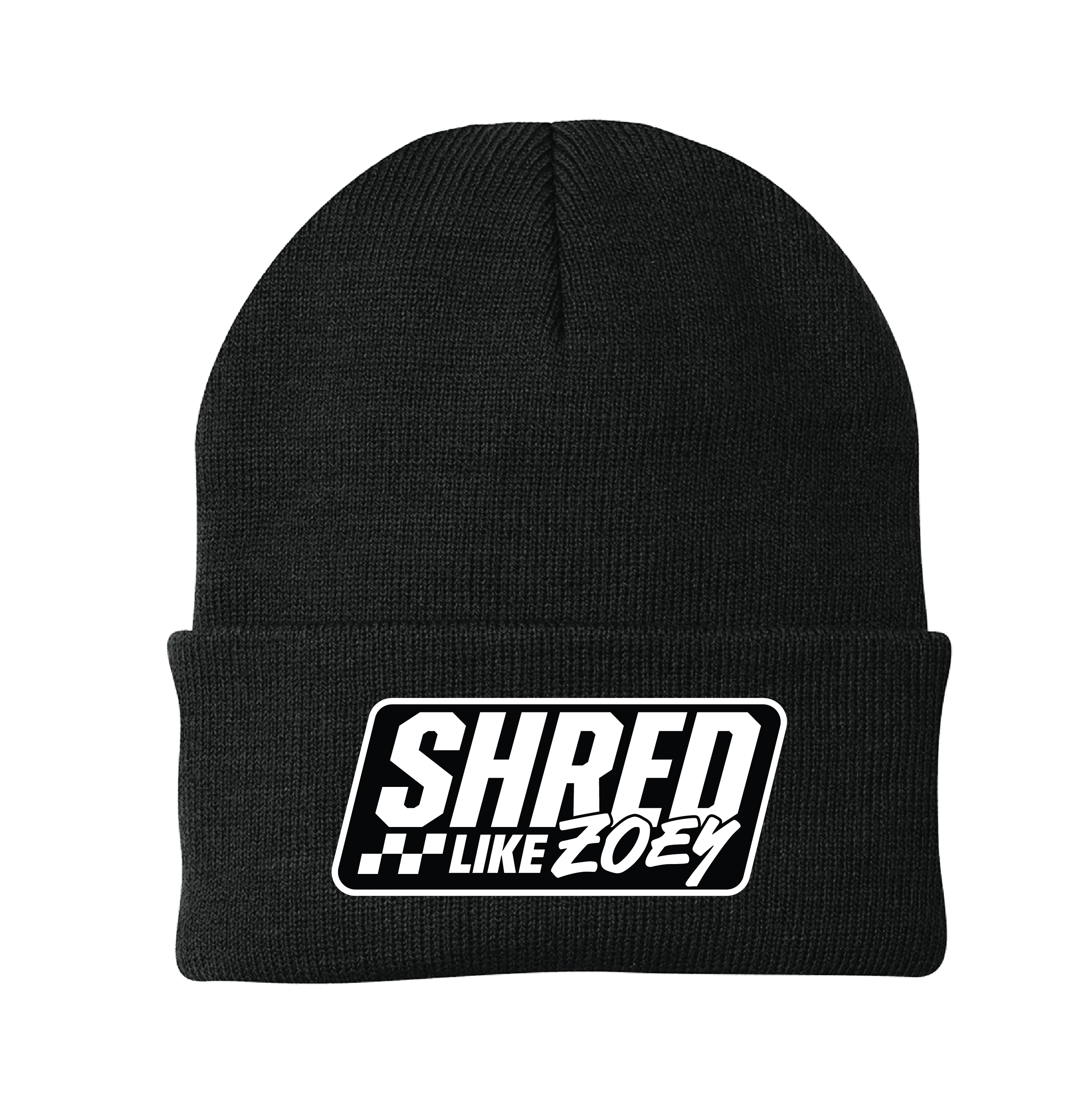 Patch Beanie - Black/White