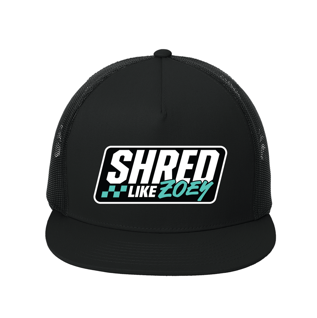OG Flat Bill Patch Hat - Black/Teal