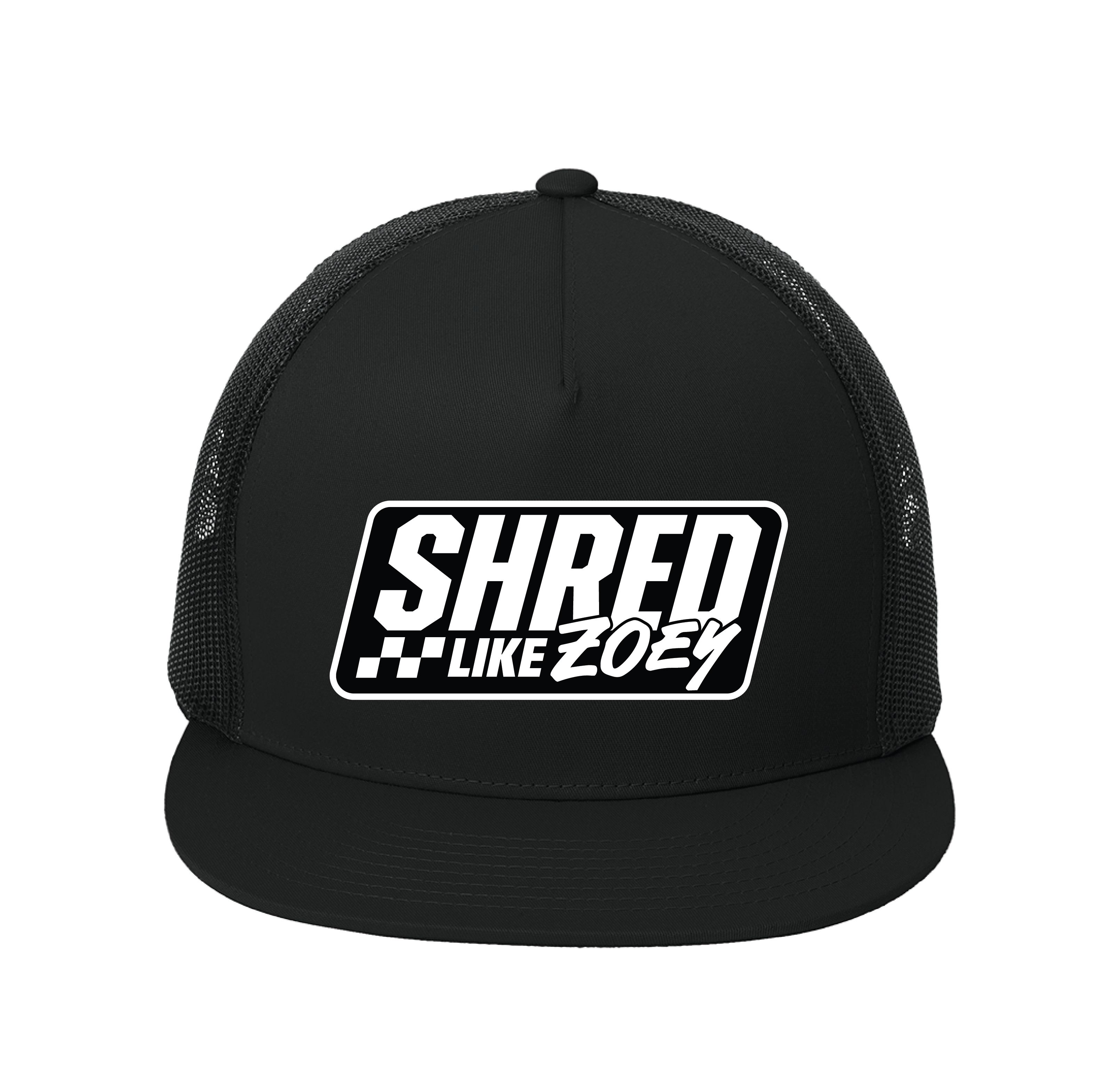 OG Flat Bill Patch Hat - Black/White