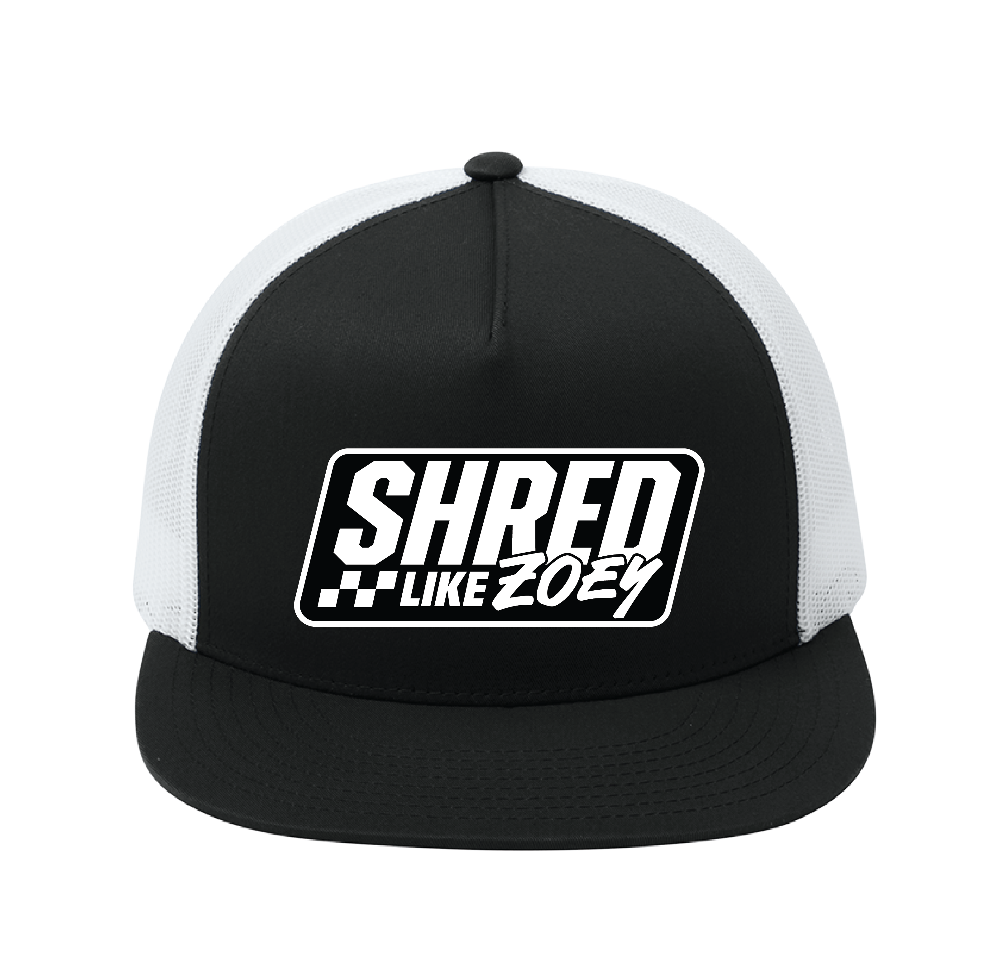 OG Flat Bill Patch Hat - Black/White