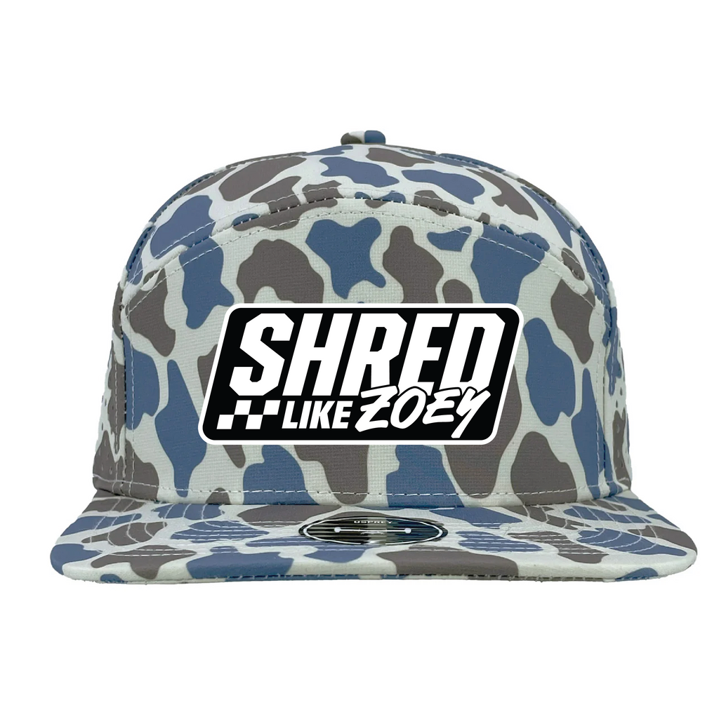 Hydro Snapback Rubber Patch Hat - Black/White
