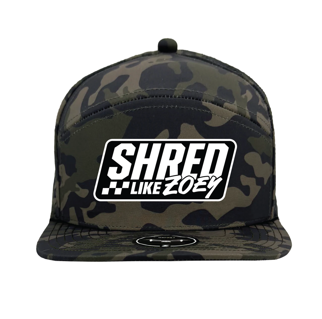 Hydro Snapback Rubber Patch Hat - Black/White