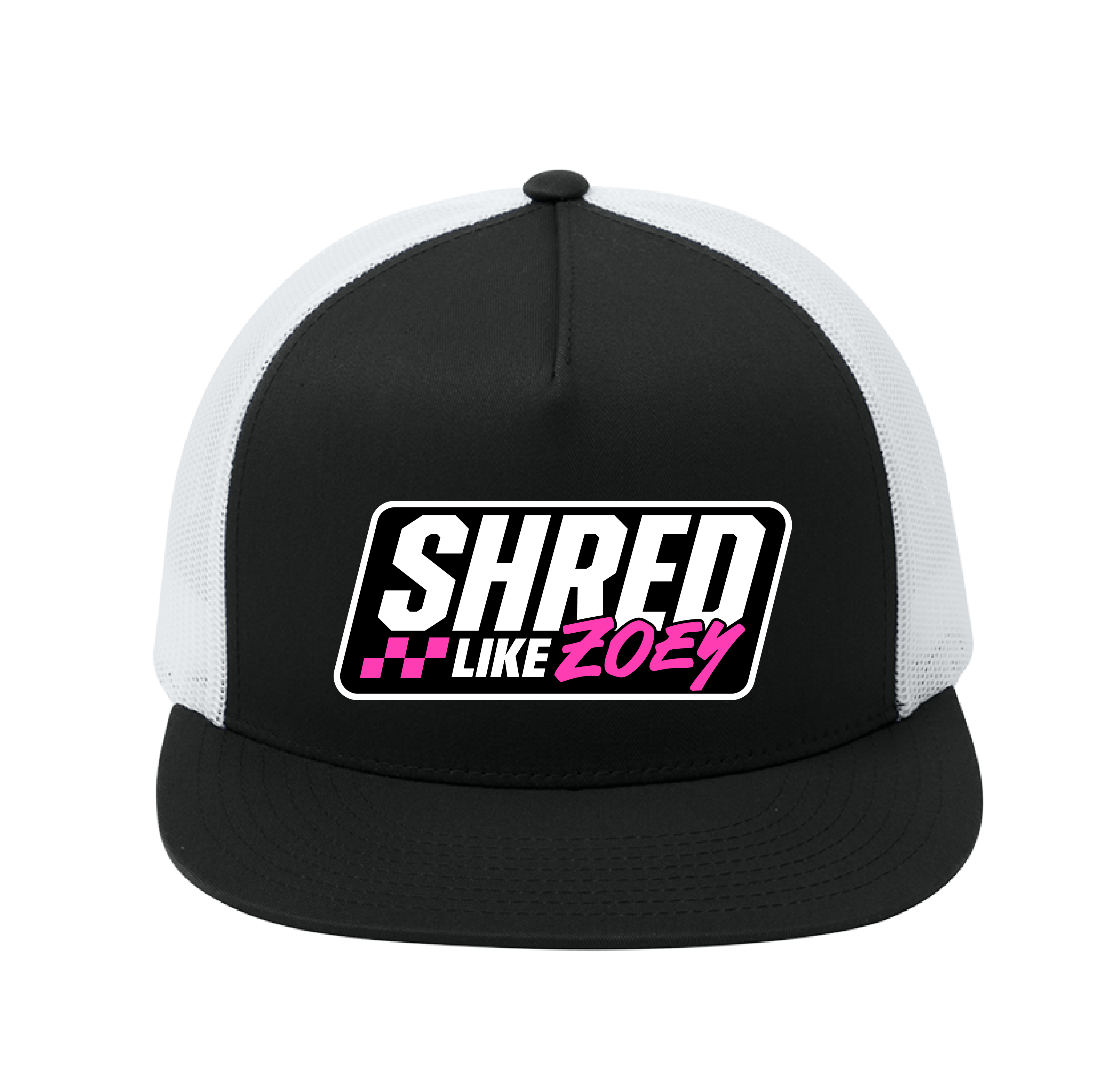 OG Flat Bill Patch Hat - Black/Pink