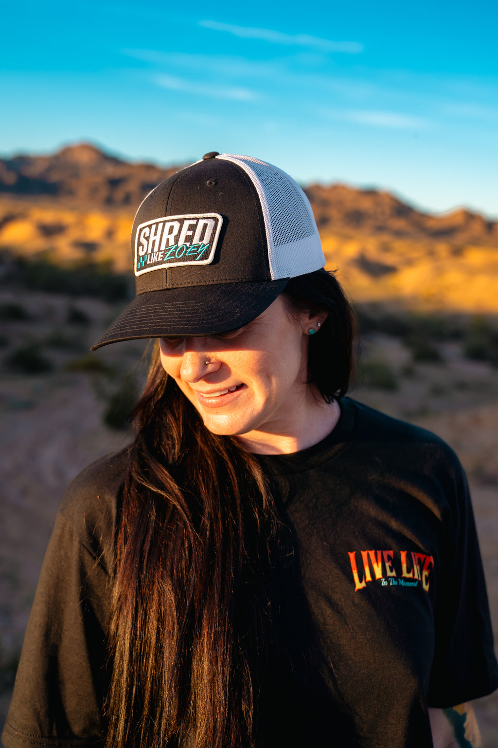 OG Curved Bill Patch Hat - Black/Teal