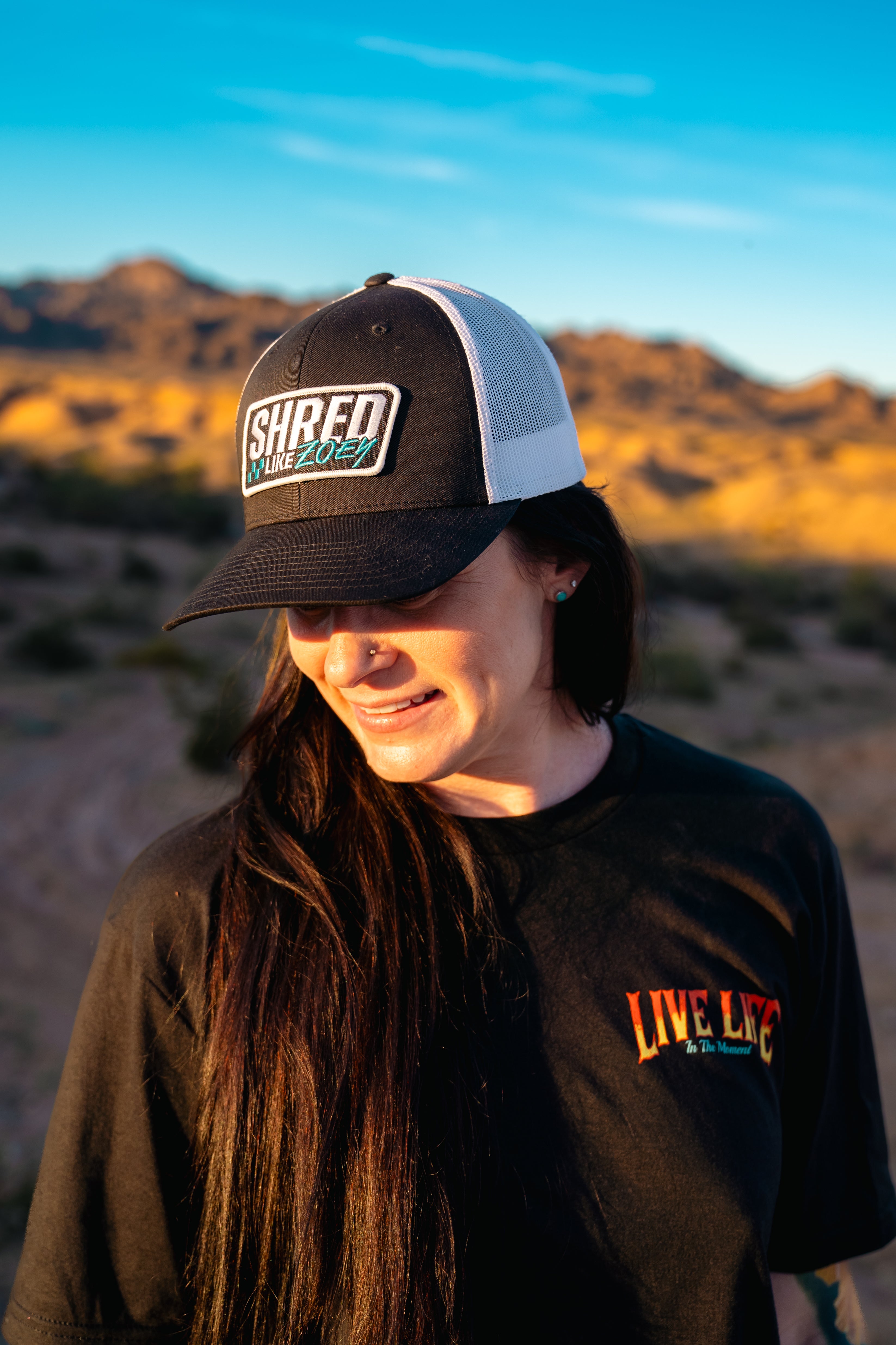 OG Curved Bill Patch Hat - Black/Teal