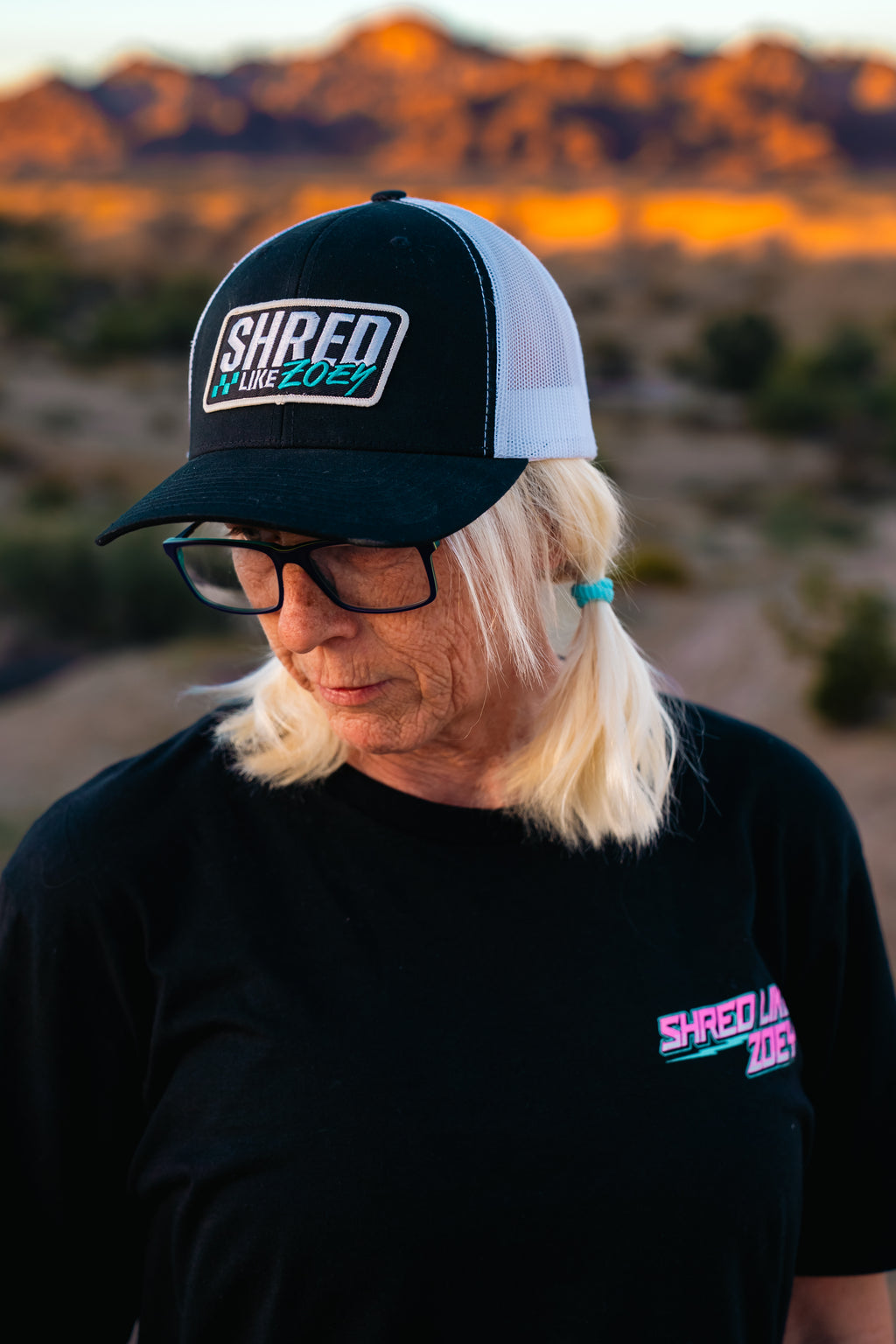 OG Curved Bill Patch Hat - Black/Teal