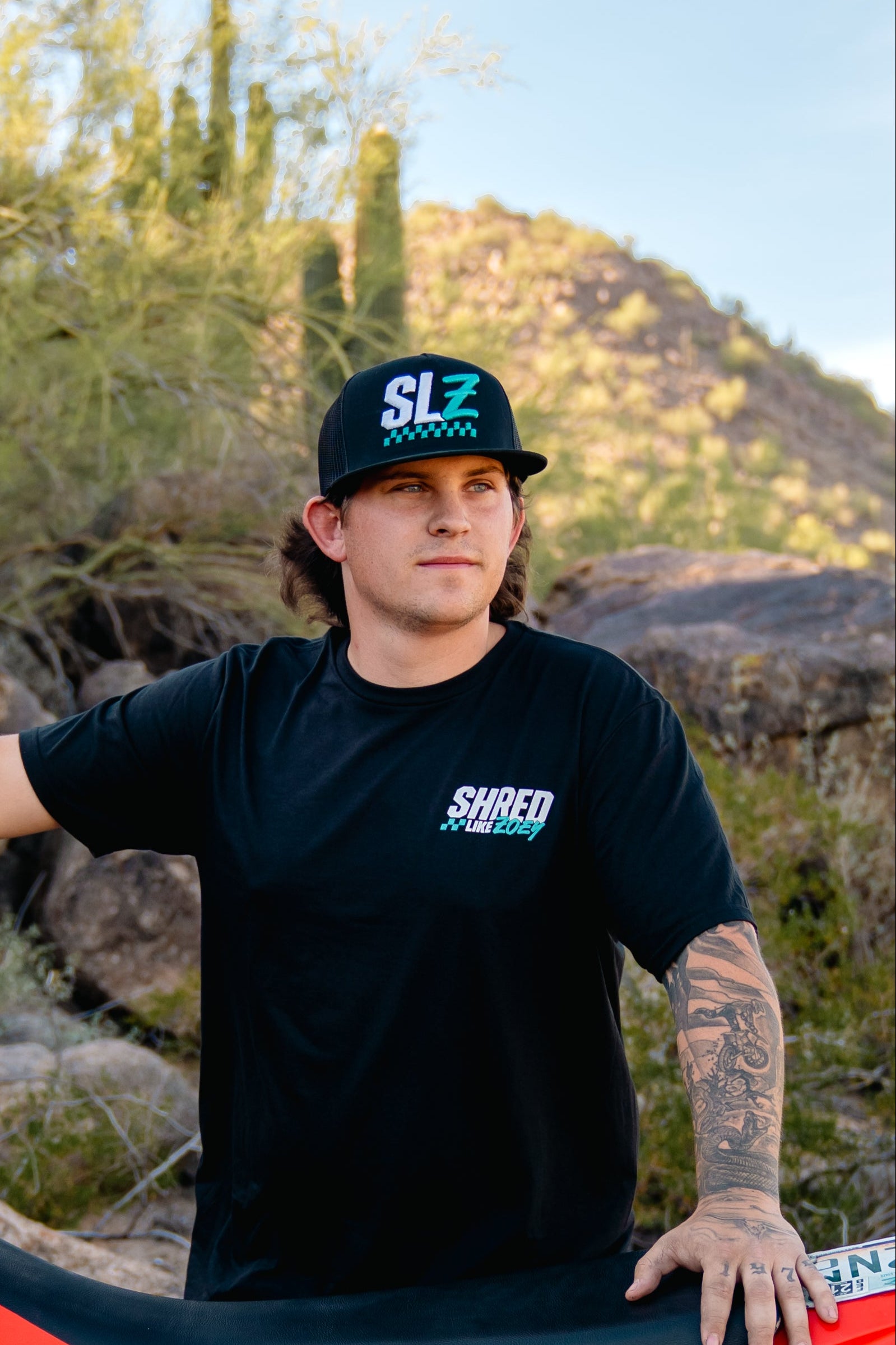 Puff Embroidery SLZ Flat Bill Hat