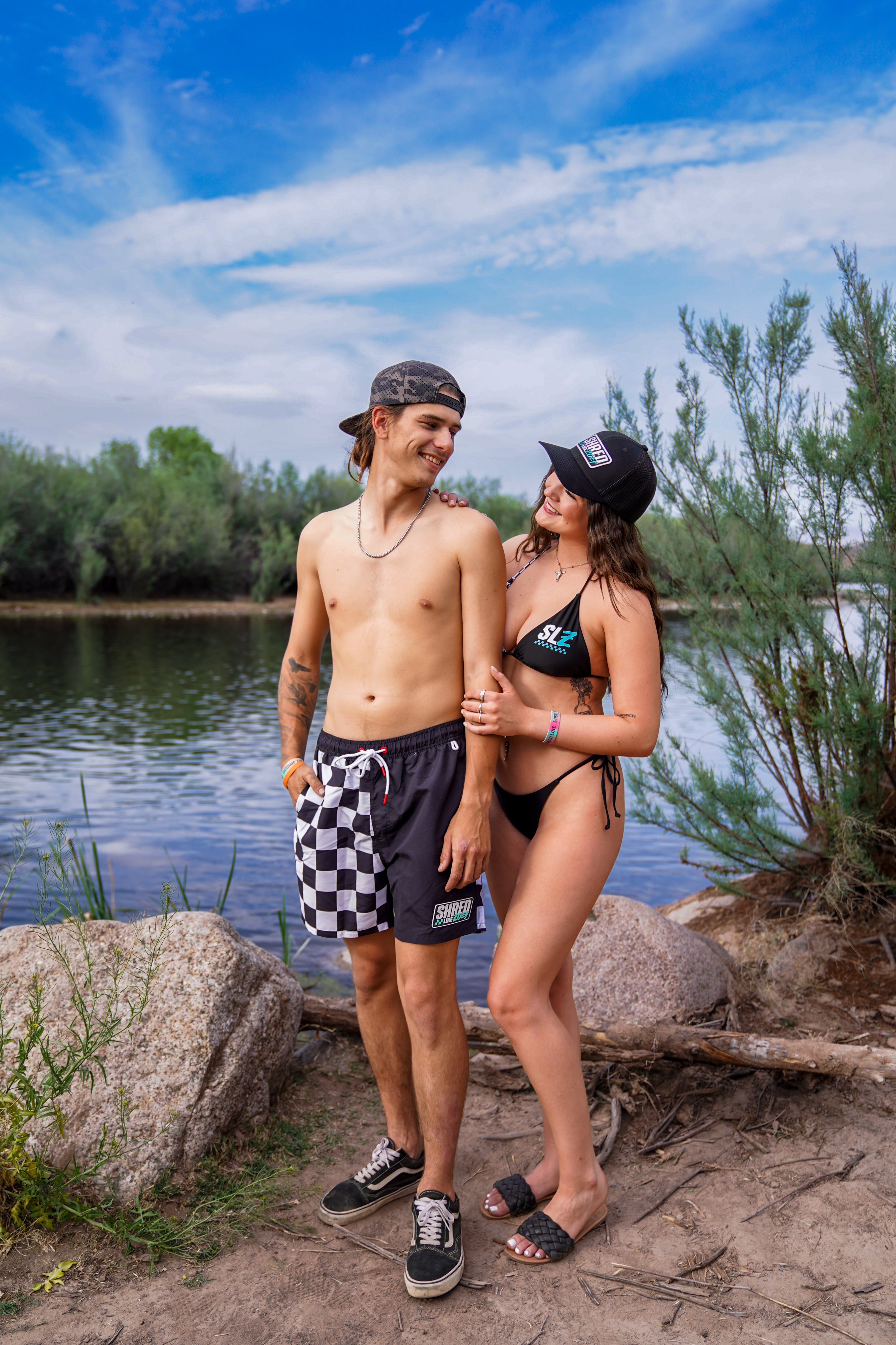 SLZ Checkerboard Board Shorts
