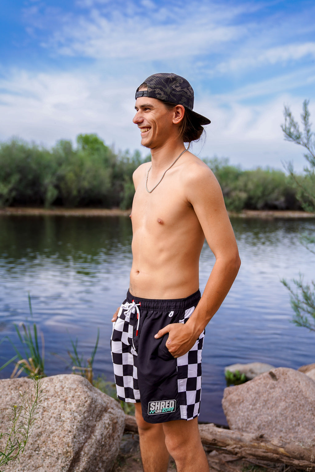 SLZ Checkerboard Board Shorts