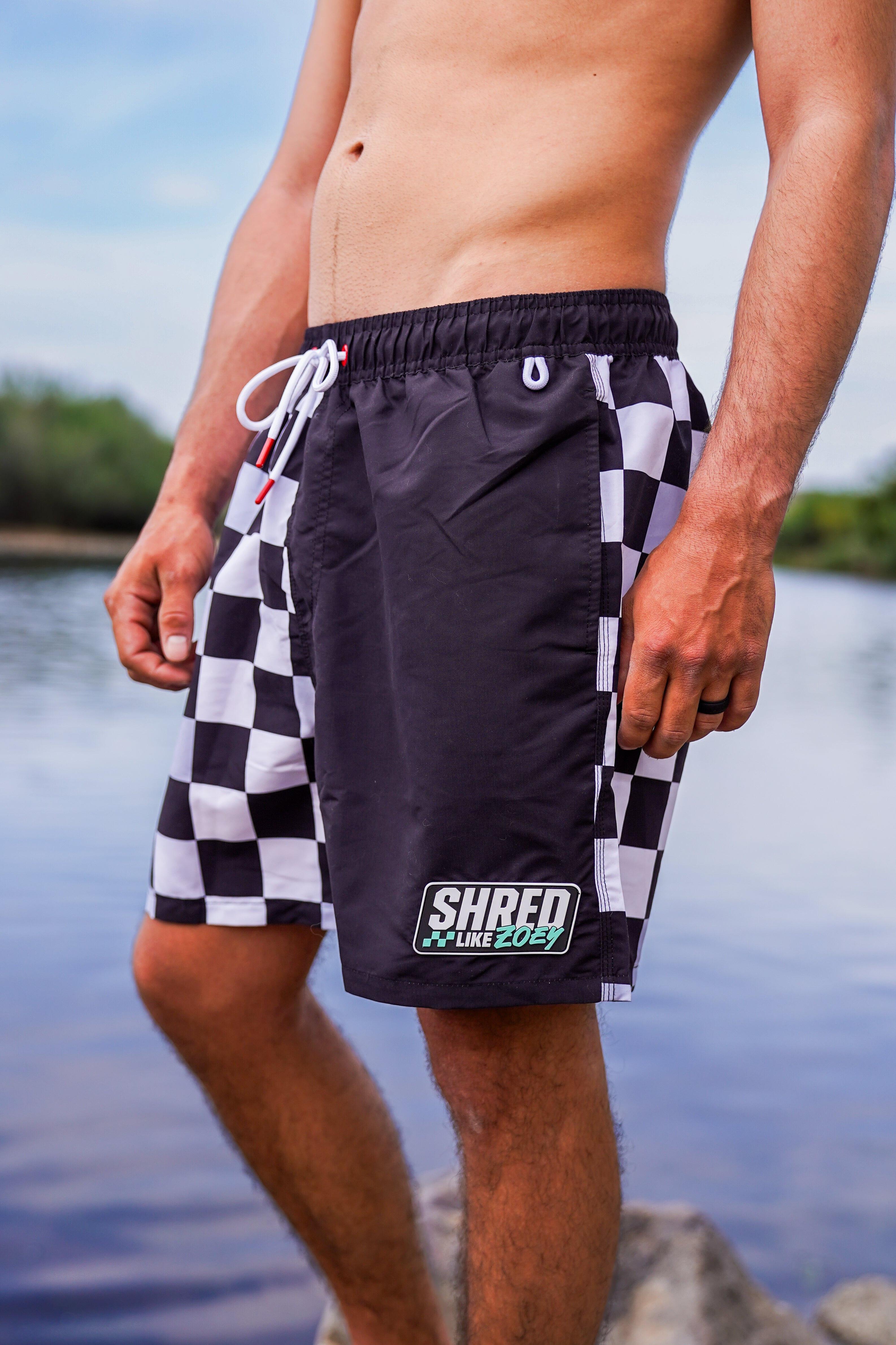 SLZ Checkerboard Board Shorts