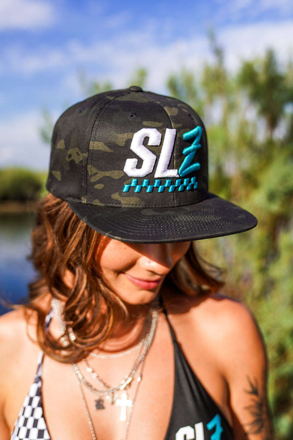 Puff Embroidery SLZ Flat Bill Hat