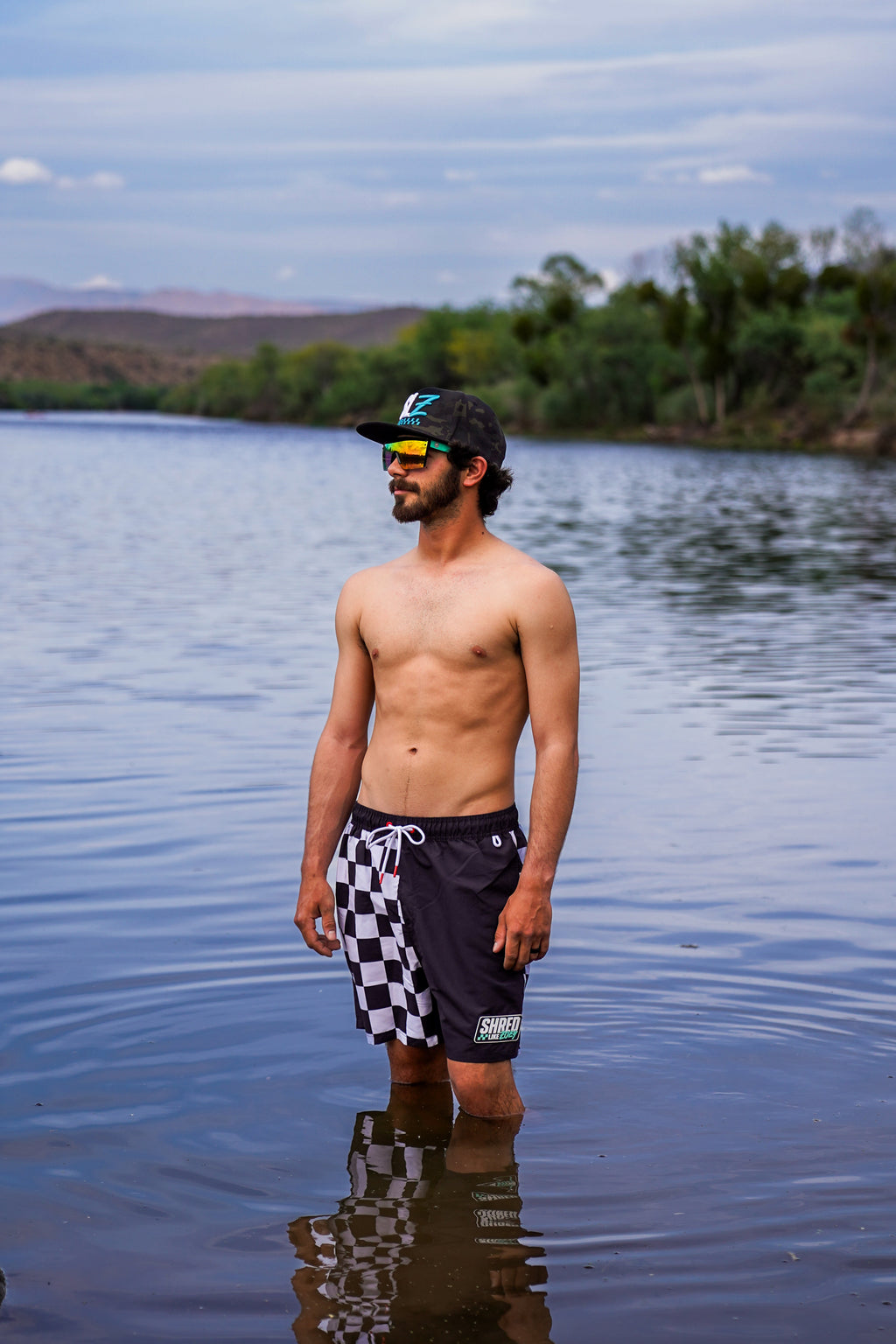 SLZ Checkerboard Board Shorts