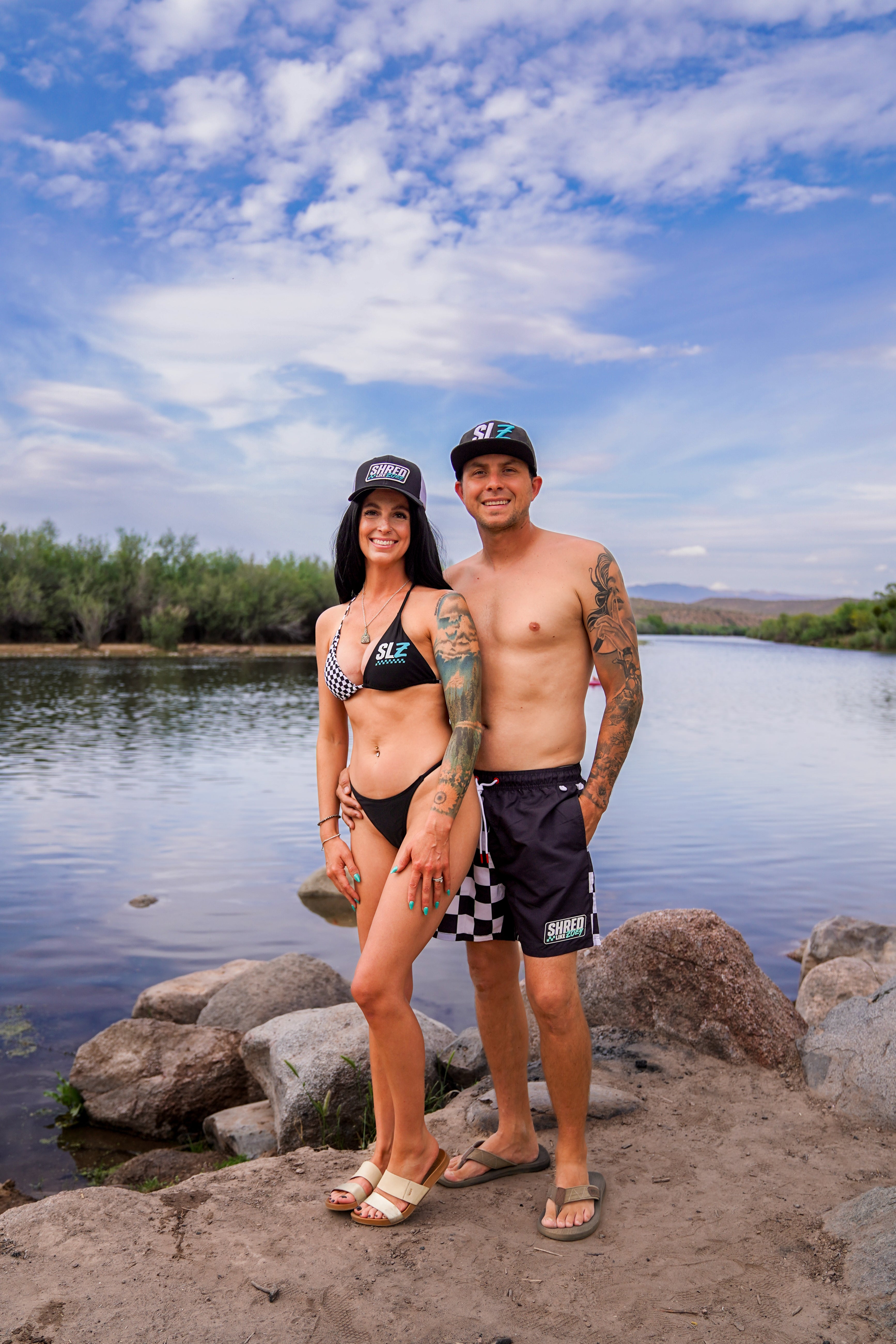 SLZ Checkerboard Board Shorts